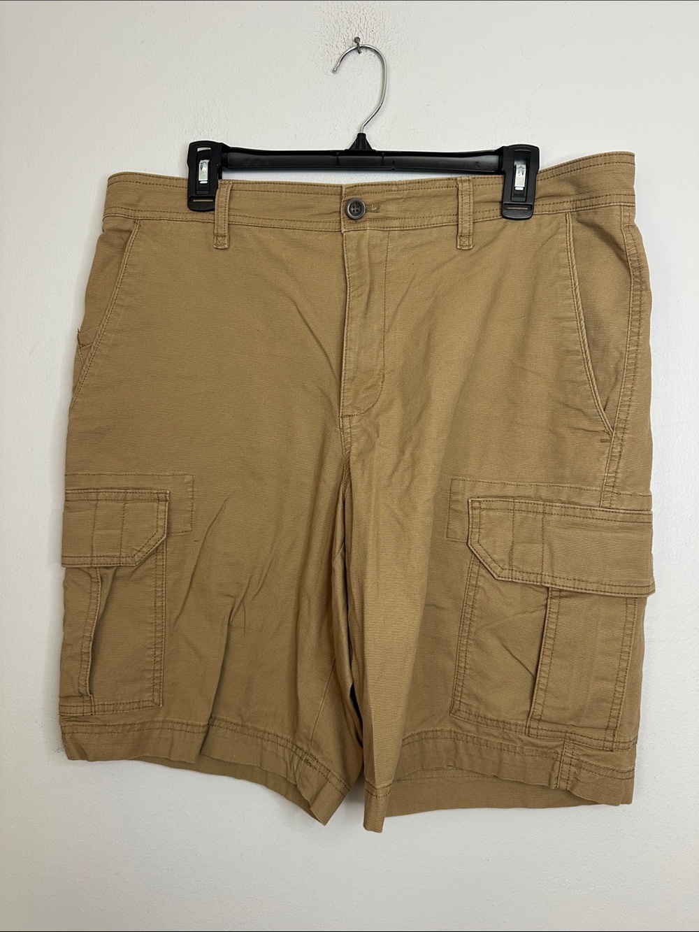 Chaps Stretch Men's Cargo Shorts - Tan size 36